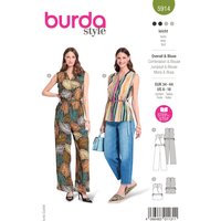 Patron Burda combinaison & blouse 34-44 Réf B 5914 - Burda - Mondial Tissus