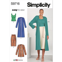 Patron Simplicity S9716.P5 - Haut En Tricot 40 - 48 - Simplicity - Mondial Tissus