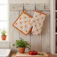 Gant et manique palmier multicolore - MT - Mondial Tissus