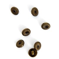 Boutons manchettes bronze à queue 13 mm - MT - Mondial Tissus