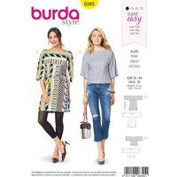 Patron Burda 6345 - Robe et T-shirt pour femmes du 36 au 46 - Burda - Mondial Tissus