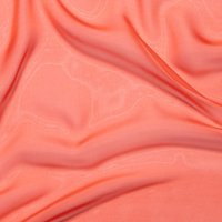 Tissu mousseline légère soyeuse polyester uni orange sanguine - Mondial Tissus