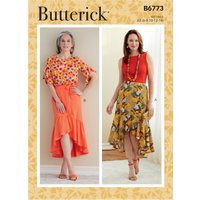 Patron Butterick B6773F5 Jupe Femme 44-52 - Butterick - Mondial Tissus