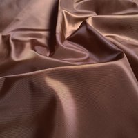 Tissu doublure polyester fin antistatique marron - Mondial Tissus