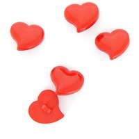 Boutons forme cœur rouge 18 mm MT - MT - Mondial Tissus