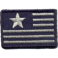 Écusson drapeau bleu étoiles - MT - Mondial Tissus