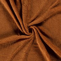 Tissu sherpa teddy rouille - Mondial Tissus