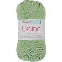 Pelote fil à tricoter Caline 50g 100% coton mercerisé - Col. 179 Vert amande - Mondial Tissus