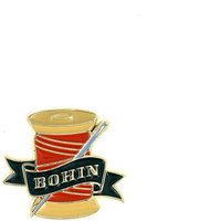 Porte aiguille aimanté motif bobine de fil vintage - Bohin - Mondial Tissus