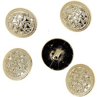 Boutons dorés métal à queue 18 mm - MT - Mondial Tissus