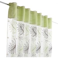 Vitrage modulable Bi-matière Fougère - Mondial Tissus