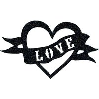 Écusson thermocollant cœur love effet tatoo - Frou Frou - Mondial Tissus