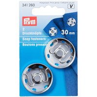 Boutons pression à coudre, 30mm, argenté - Prym - Mondial Tissus