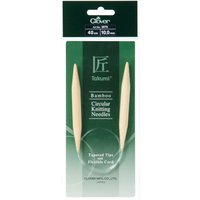 Aiguille à tricoter circulaire bambou takumi 40 cm x 10 mm - Clover - Clover - Mondial Tissus