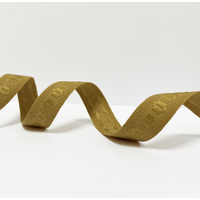 Galon amboise brodé géométrique doré 20mm - Mondial Tissus