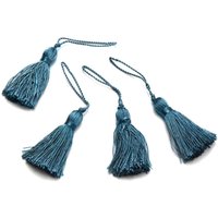 Pompons bleus canard brillants - Mondial Tissus