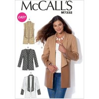 Patron McCall's 7332ZZ Patron de vestes blazers pour femmes 44-54 - McCall's - Mondial Tissus
