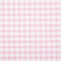 Tissu coton vichy rose et blanc - Mondial Tissus
