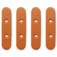 4 renforts en cuir pour lanières sac à visser camel - Miyako - Mondial Tissus