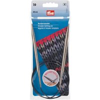 Aiguilles à tricoter circulaires, argent - Prym - Mondial Tissus