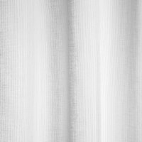 Tissu voile à fines rayures grises - Mondial Tissus