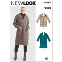 Patron New Look N° 6767 manteau 32 au 50 - Newlook - Mondial Tissus