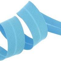 Biais replié 20 mm bleu turquoise - MT - Mondial Tissus