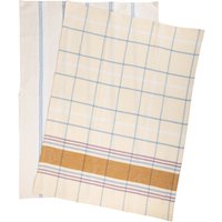 Lot de 2 torchons Reset bleu 50x70cm - MT - Mondial Tissus