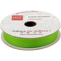 Bobine ruban gros grain vert 9 mm x 5m MT - MT - Mondial Tissus