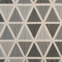 Tissu piqué triangles gris grande largeur - Mondial Tissus