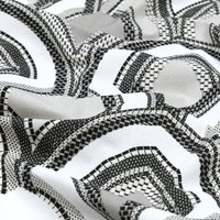 Tissu bachette imprimé arche géométrique naturel - Mondial Tissus