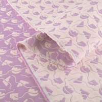 Tissu Jacquard Memphis Guimauve parme, champagne et métallisé - Walkie Talkie - Walkie Talkie - Mondial Tissus