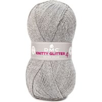 Pelote de fil à tricoter métallisé Knitty 4 Glitter gris - DMC - DMC - Mondial Tissus