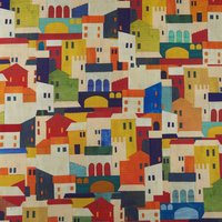 Toile transat outdoor Vernazza orange déperlante Teflon® - Mondial Tissus