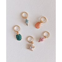 Lot de 5 anneaux marqueurs de maille Sous l'océan - Hello Kim - Hello Kim - Mondial Tissus