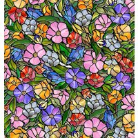Tissu patchwork Stained glass floral - Mondial Tissus