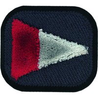 Écusson triangle rouge et gris - Mondial Tissus