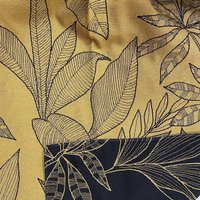 Tissu jacquard jungle Kerala jaune et noir 145 cm - fils upcyclés - Linder - Mondial Tissus