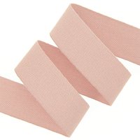 Ruban sergé chevron 20 mm vieux rose - MT - Mondial Tissus
