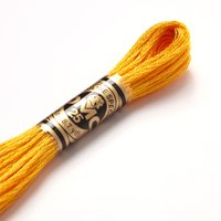 Fil mouliné à broder - Tons jaunes/orangés - COL 742 - DMC - Mondial Tissus
