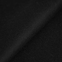 Tissu drap de laine viscose uni noir - Mondial Tissus