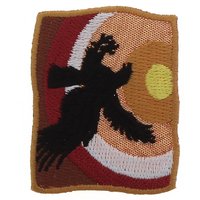 Écusson thermocollant coucher soleil avec ombre aigle - Frou Frou - Mondial Tissus