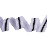 Élastique blanc extra doux rayure - MT - Mondial Tissus