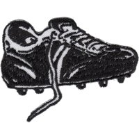 Écusson chaussure de foot noire - Mondial Tissus