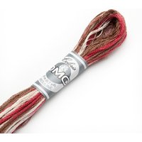 Fil mouliné Variation à broder - marron et rouge - COL 4516 - DMC - Mondial Tissus
