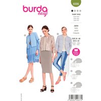 Patron BURDA 6006 - Veste courte coupe droite 36-46 - Burda - Mondial Tissus