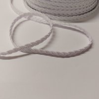 Galon tressé blanc 6mm - Mondial Tissus