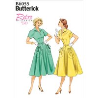 Patron Butterick B6055A5 Robe vintage Femme 34-42 - Butterick - Mondial Tissus