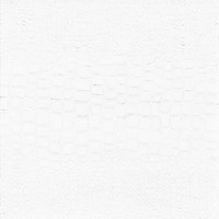 Tissu Simili cuir lourd mat texture crocodile blanc - Mondial Tissus