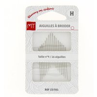 Aiguilles à broder assorties n° 3 à 9 - MT - Mondial Tissus